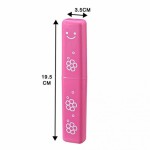 Toothbrush holder for travel, type III, pink color